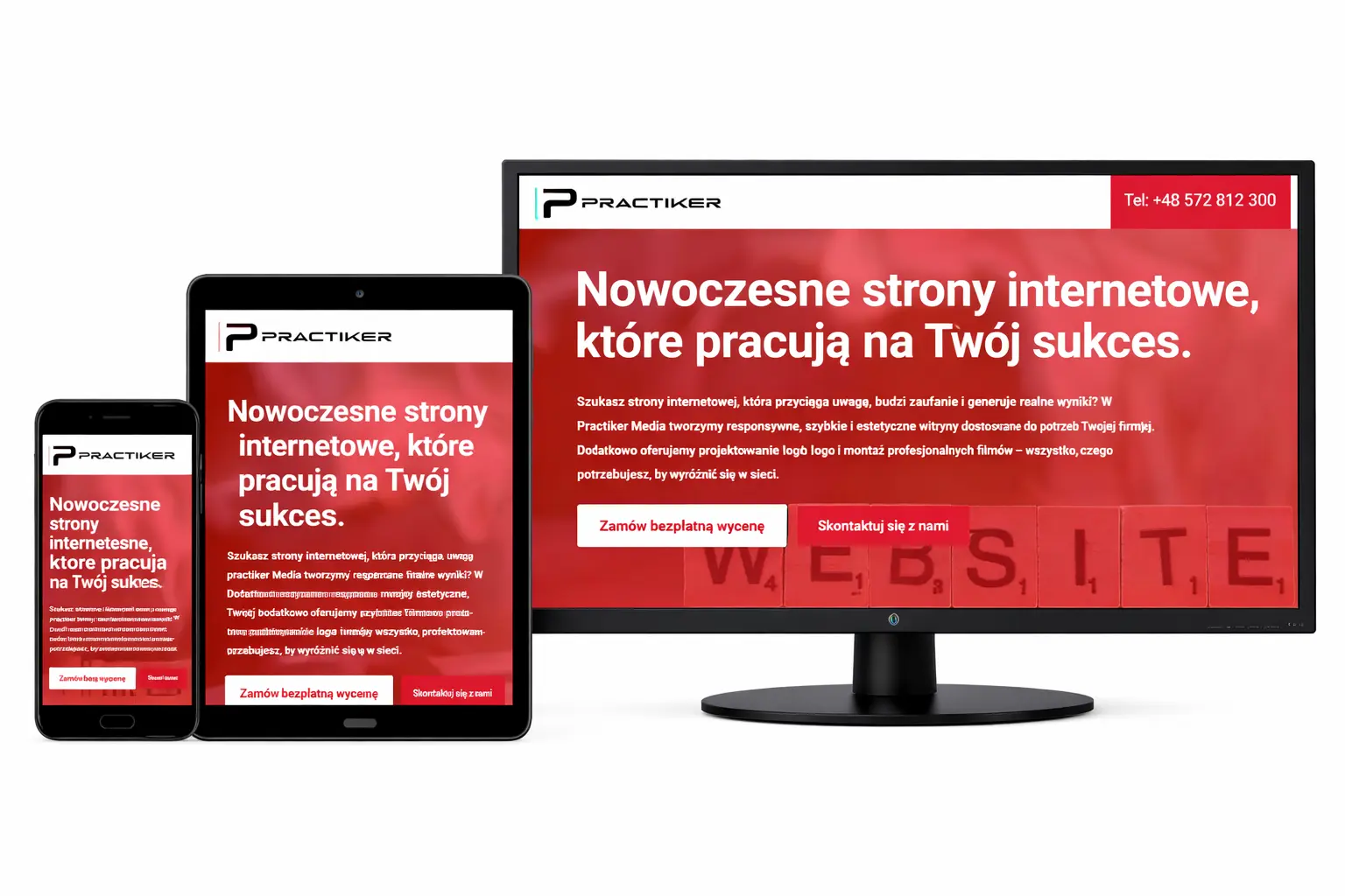 Practiker strony responsywne